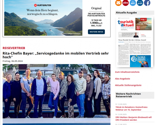 Servicegedanke im mobilen Vertrieb ist bei der Rita AG hoch